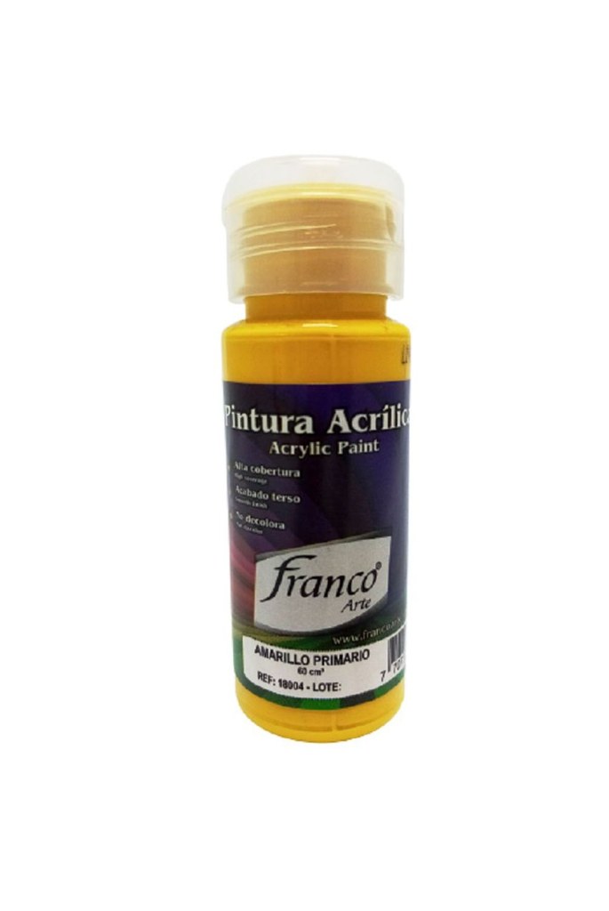 [DDT-041-03] Pinturas acrílicas Franco 60 ml (Amarillo primario)