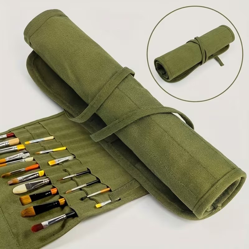 [DDT-091-01] Estuche para pinceles (Verde)